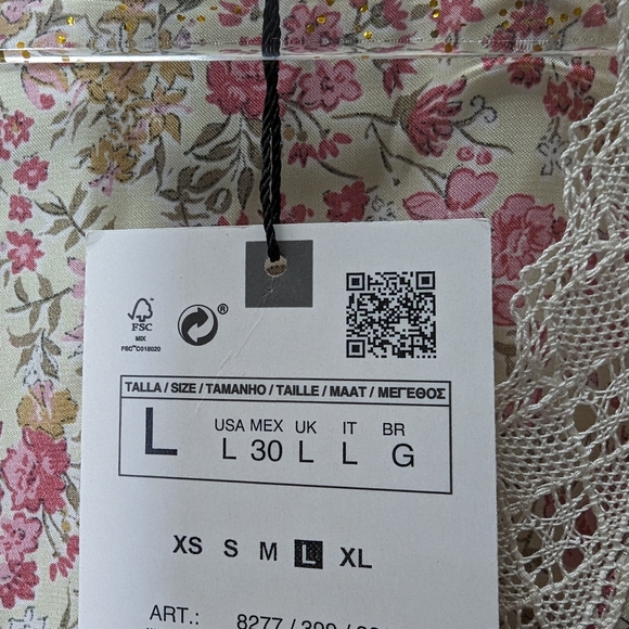 ZARA SS21 FLORAL PRINT TUNIC DRESS 8277/399 - Picture 7 of 12